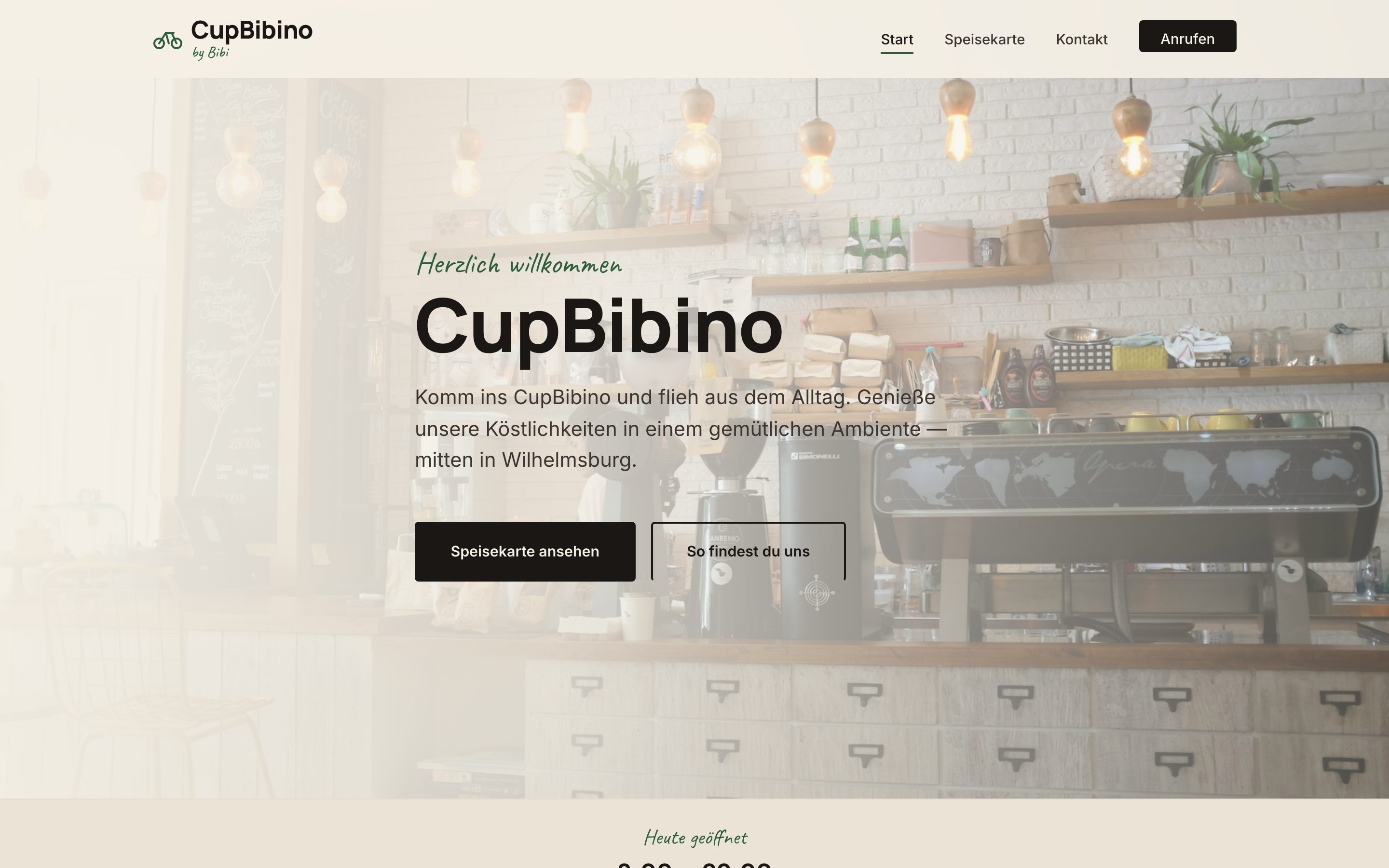 Cupbibino Website
